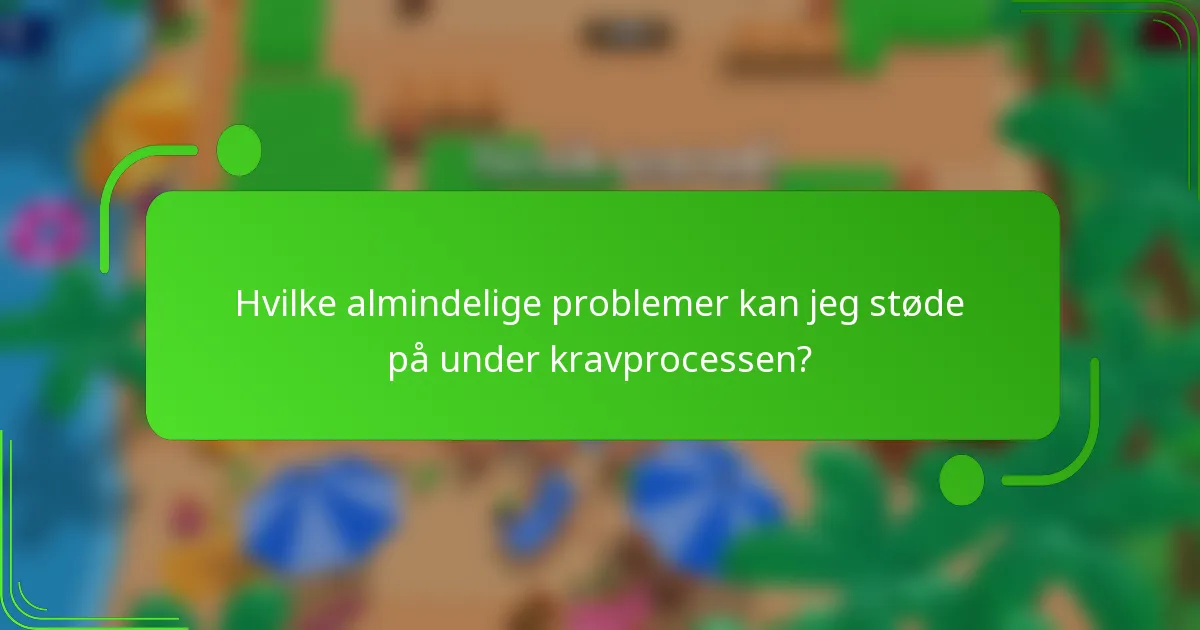 Hvilke almindelige problemer kan jeg støde på under kravprocessen?